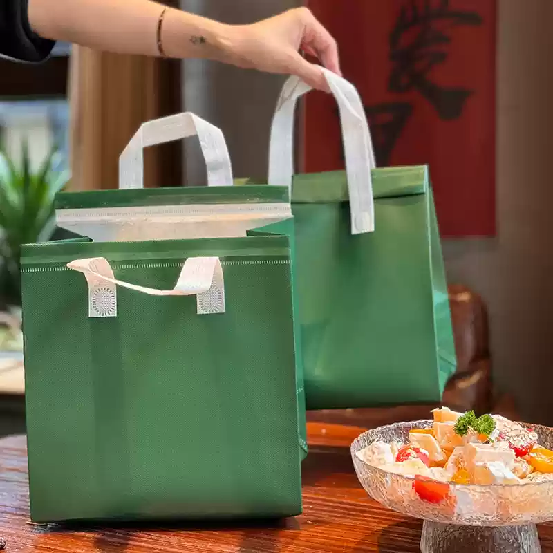 100 TÚI GIỮ NHIỆT TRƠN - MÀU XANH RÊU (Giá của 100 túi)