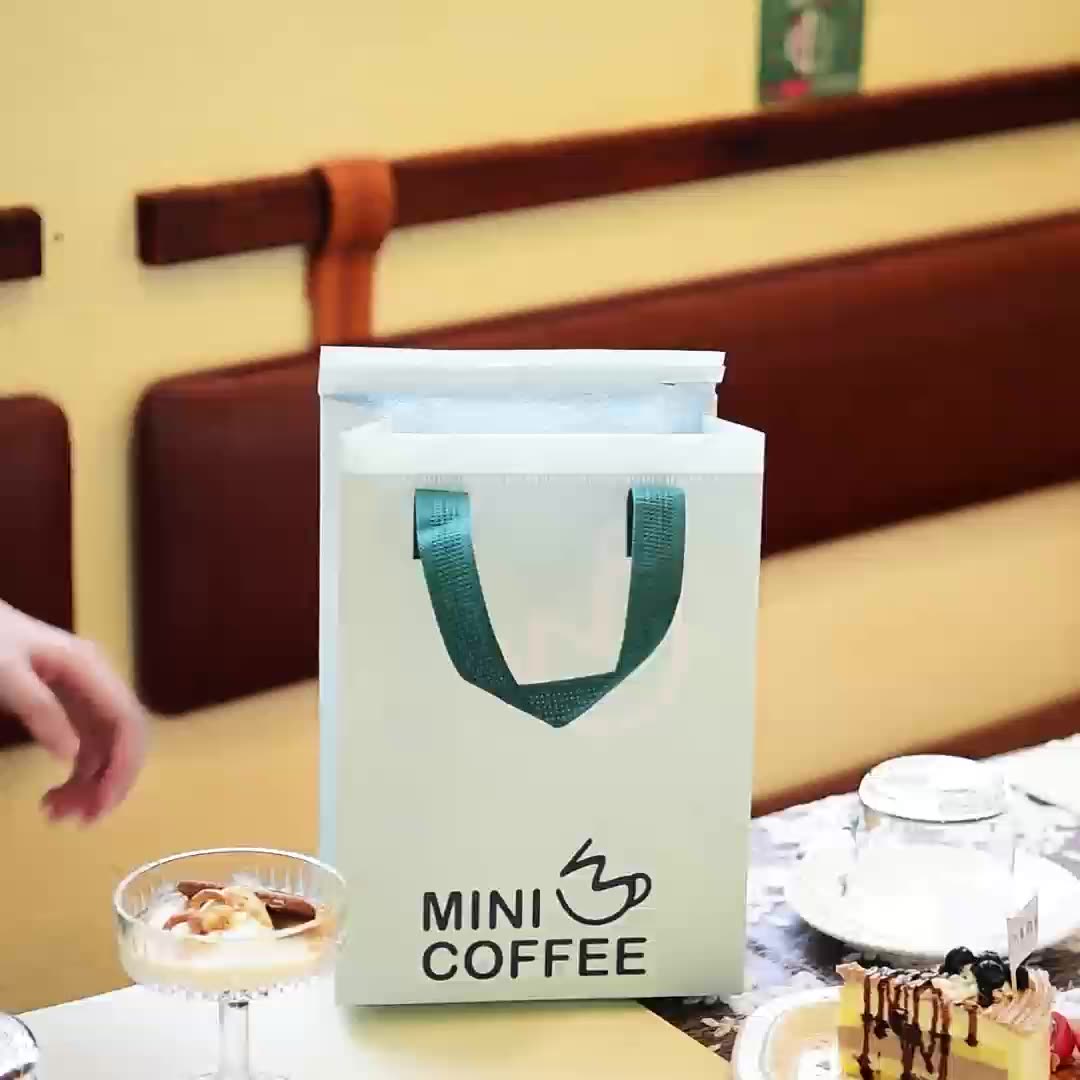 100 TÚI GIỮ NHIỆT IN HÌNH MINI COFFEE - (Giá của 100 túi)