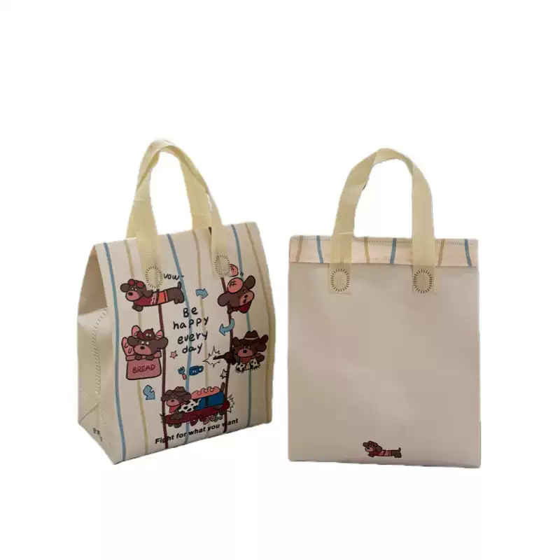 100 TÚI GIỮ NHIỆT IN HÌNH CÚN, TÚI  (Giá của 100 túi)