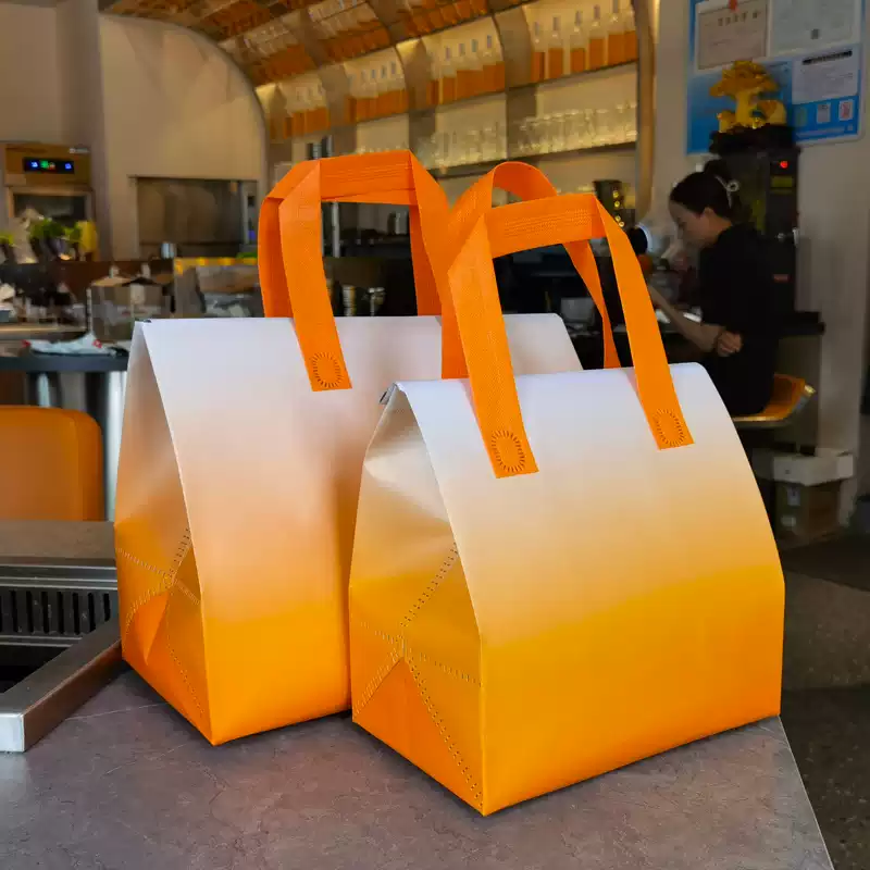 100 TÚI GIỮ NHIỆT TRƠN - MÀU CAM CHUYỂN MÀU (Giá của 100 túi)