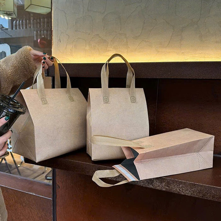 100 TÚI GIỮ NHIỆT TRƠN - MÀU BE (Giá của 100 túi)