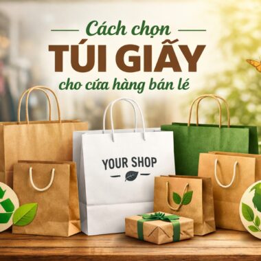 Cách chọn túi giấy cho cửa hàng bán lẻ
