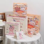 50 Túi Giấy Quà Tặng Sinh Nhật Hoạt Hình Dễ Thương - Túi Quà Gấu & Thỏ "Sweet" Cao Cấp
