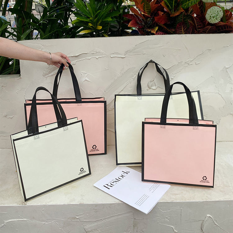 50 Túi Vải Không Dệt Cán Màng Cao Cấp - Túi Đựng Quà Tặng Tối Giản, Chống Thấm Có Thể In Logo Thương Hiệu.