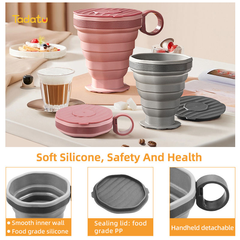 10 Ly Silicone Gấp Gọn Thông Minh - Cốc Uống Nước Văn Phòng, Du Lịch Chống Đổ Cao Cấp.