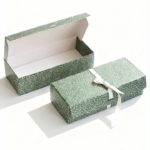 50 Hộp Giấy Đựng Bánh/Kẹo Hình Chữ Nhật Màu Xanh Lá – Hộp Quà Tặng Vintage Có Nắp, Phù Hợp Noel & Quà Tặng