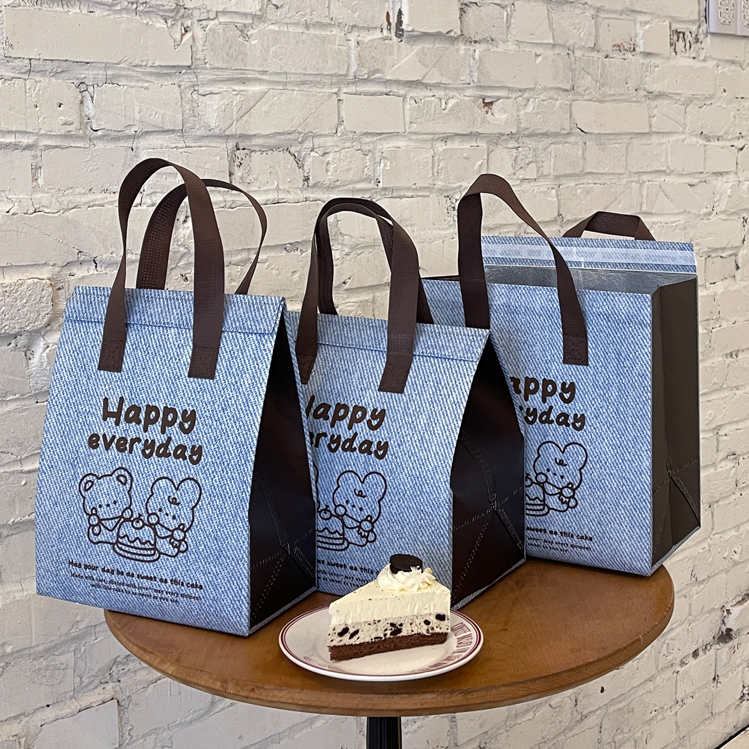 100 Túi Giữ Nhiệt Đựng Bánh ,Thực Phẩm Cao Cấp - Chống Thấm - Thiết Kế Vải Denim Hàn Quốc, Quai Xách Chắc Chắn, Giữ Nóng/Lạnh Hiệu Quả, Nhiều Kích Thước.