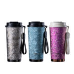 Cốc cà phê Titan nguyên chất – Hai lớp toàn titan, hai kiểu uống, có ống hút & lưới lọc – Giữ nhiệt tốt, cao cấp, tiện lợi mang theo