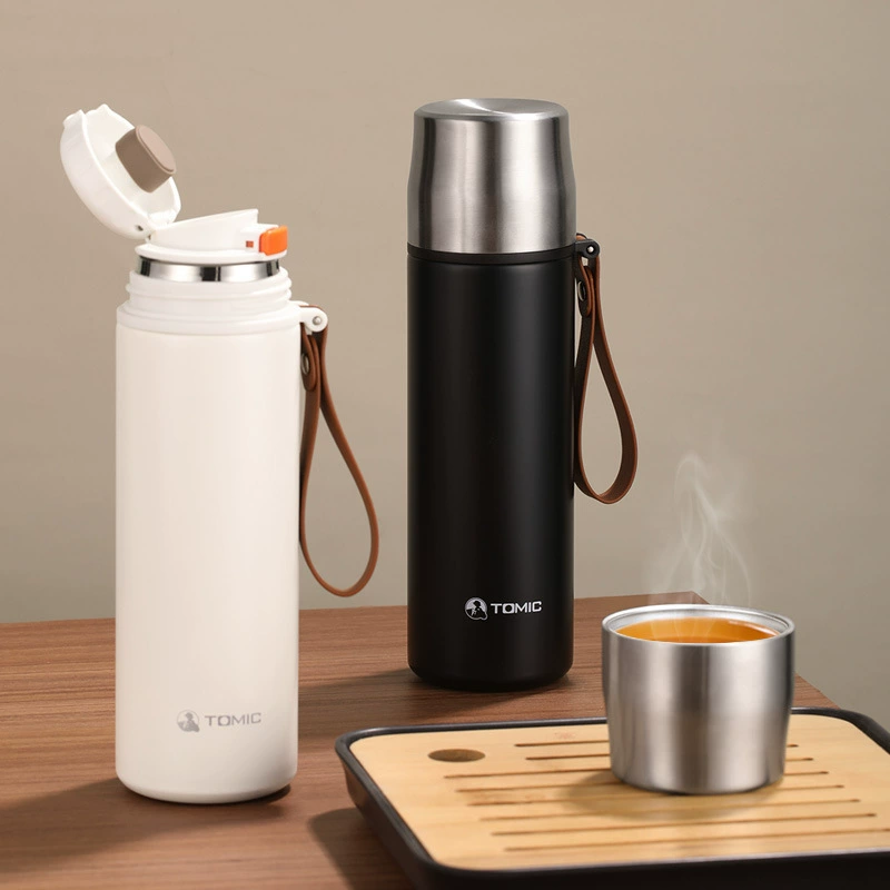 Tomic – Bình giữ nhiệt hãm trà, tách riêng nước & lá trà, lòng thép không gỉ – Dành cho cả nam & nữ, tiện lợi pha trà kiểu ủ nóng