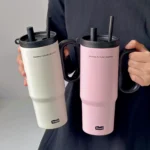 Bình giữ nhiệt 316 dạng cốc khổng lồ giữ lạnh – Dung tích lớn, có ống hút, cao cấp – Dành cho nữ, mẫu mới tiện lợi