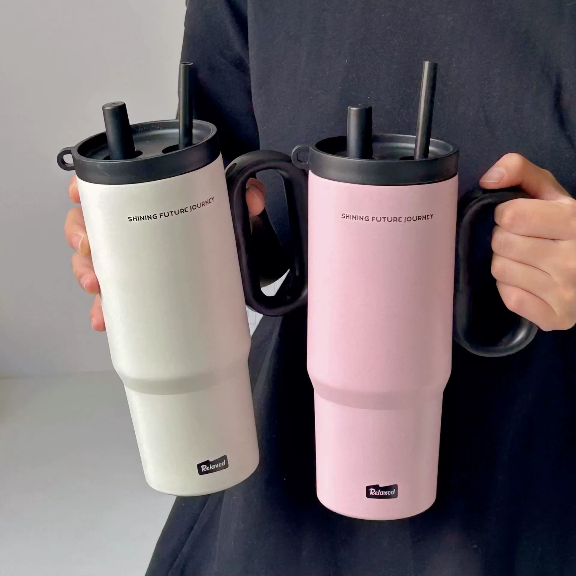 Bình giữ nhiệt 316 dạng cốc khổng lồ giữ lạnh – Dung tích lớn, có ống hút, cao cấp – Dành cho nữ, mẫu mới tiện lợi