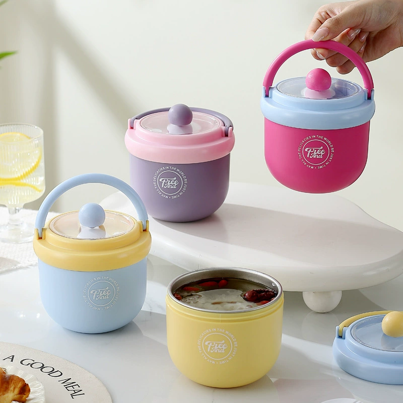 Cốc sữa 304 – Dung tích lớn, có nắp & thìa – Dùng cho bữa sáng, yến mạch – Dành cho học sinh, dân văn phòng, tiện lợi mang theo