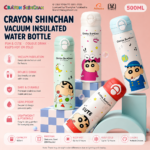 Bình giữ nhiệt Shinnosuke – Lòng 316, hai kiểu uống, có ống hút – Cao cấp dành cho học sinh đi học